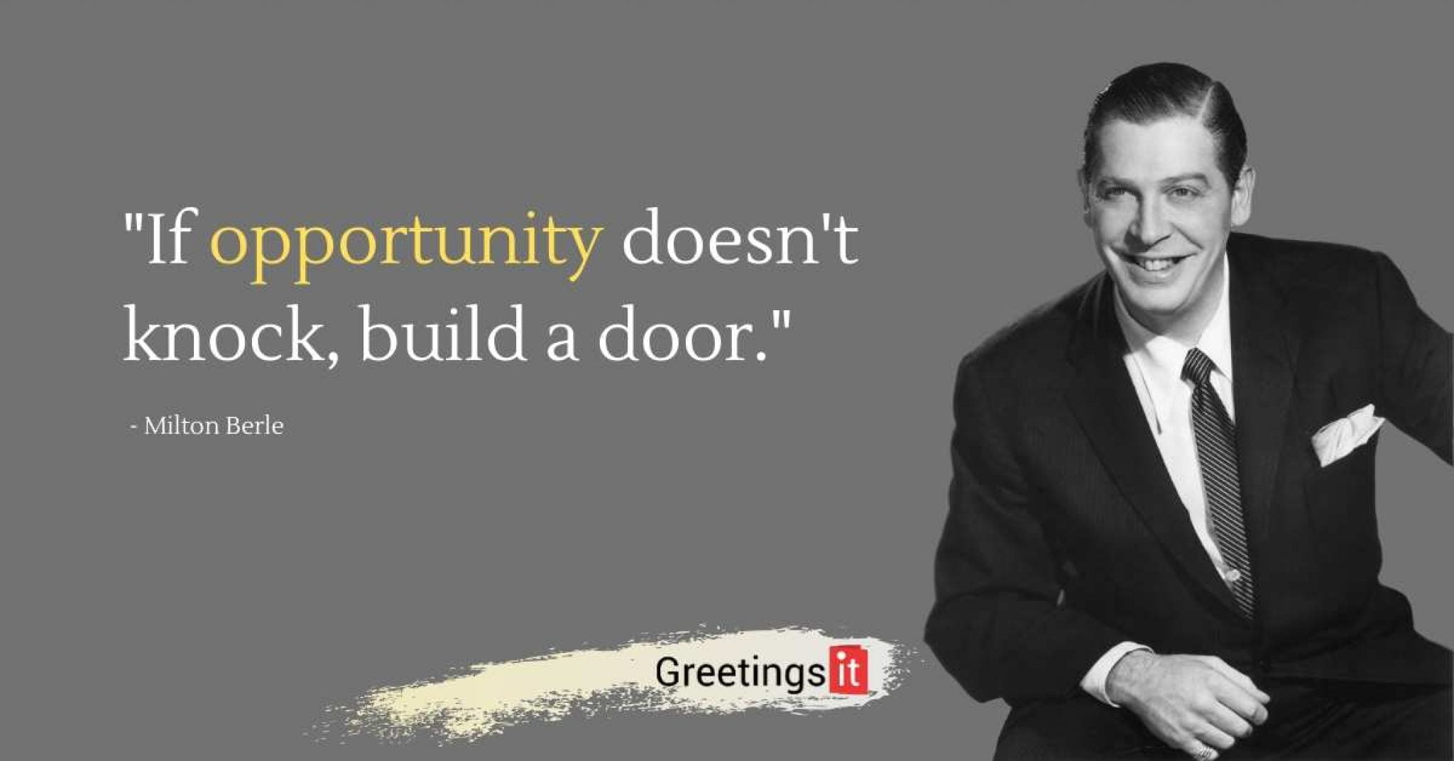 If Opportunity Doesnt Knock Build A Door Greetingsit 6890