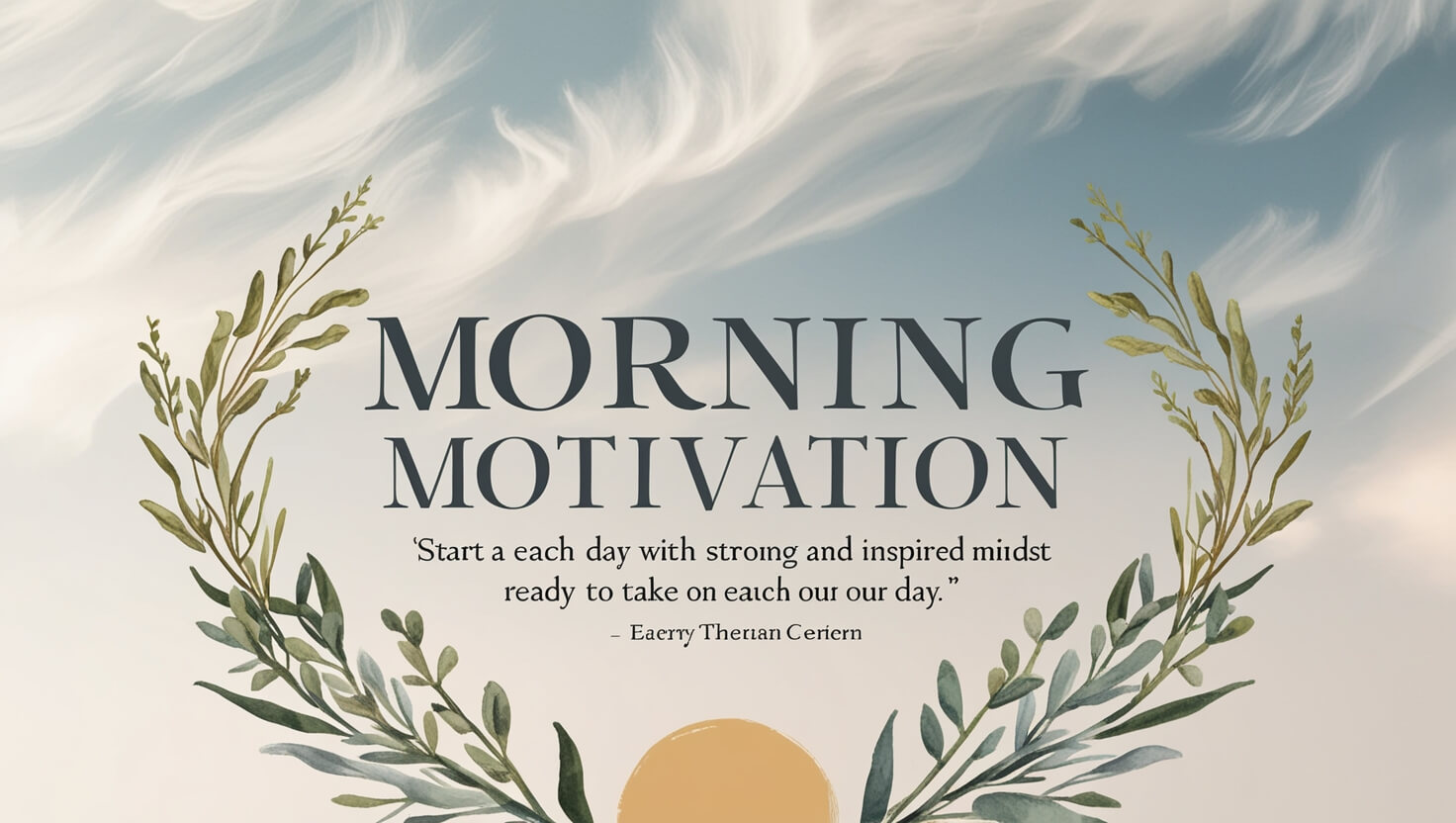 Good Morning Motivation: Quotes to Inspire Your Daily Journey